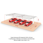 I Type Single-post Single Side Solar Carport Mounting Structure