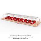 I Type Single-post Single Side Solar Carport Mounting Structure