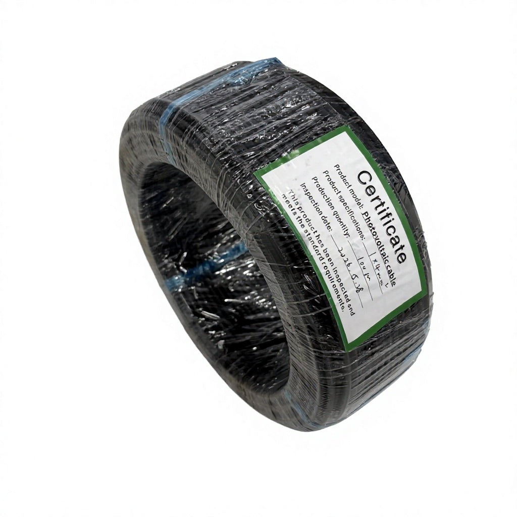 Solar PV Cable  100 m  Roll  Tinned Copper Photovoltaic Wire (Red & Black)