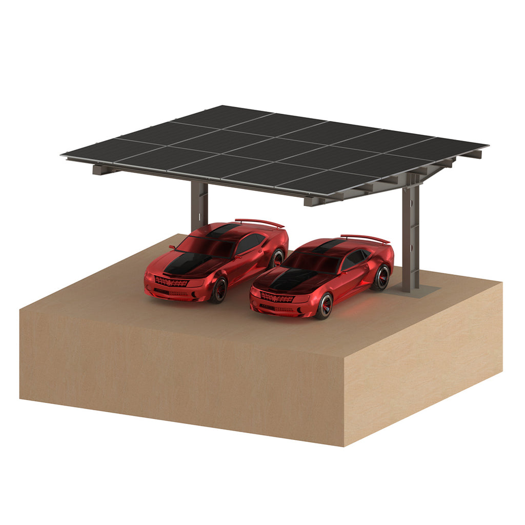 I Type Single-post Single Side Solar Carport Mounting Structure