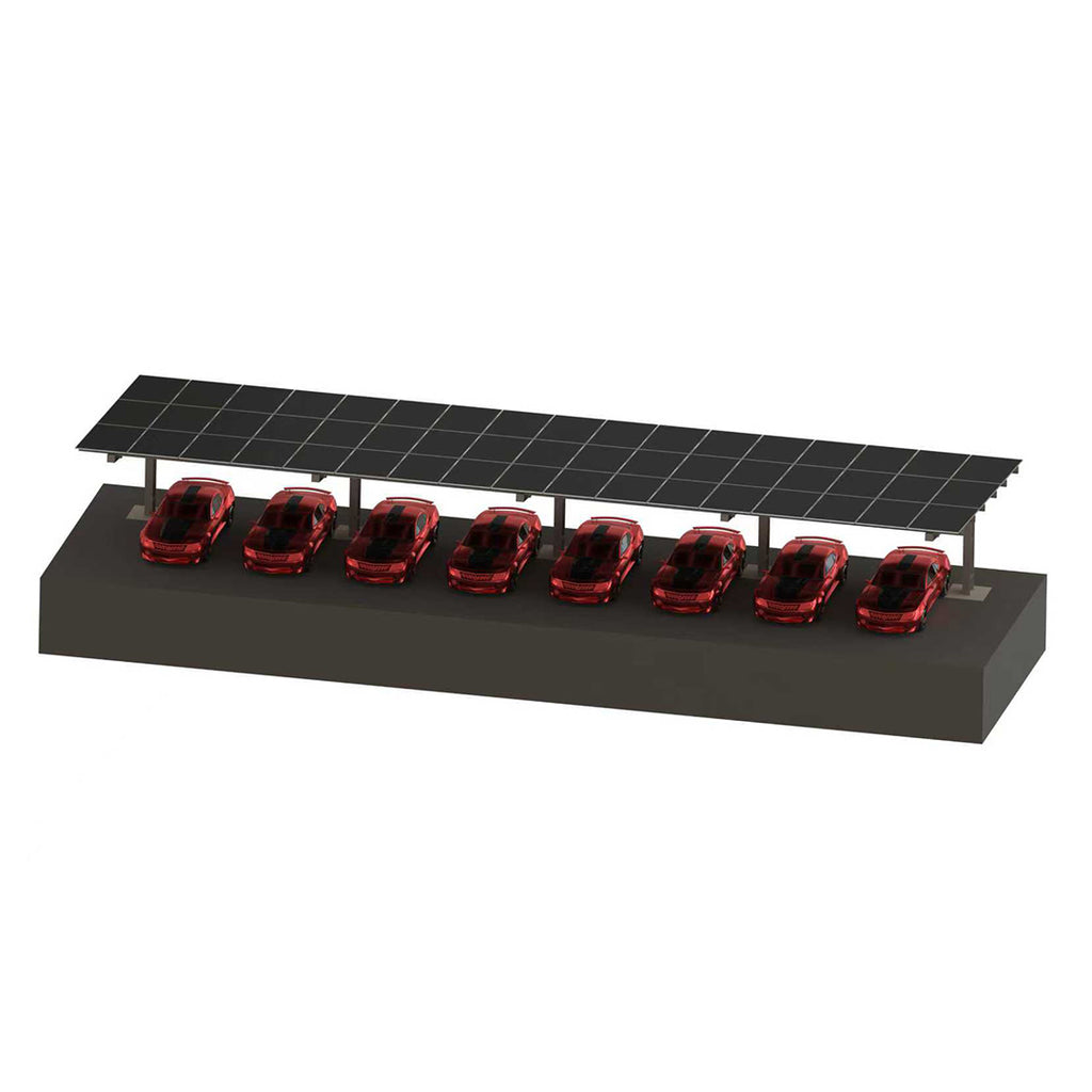 I Type Single-post Single Side Solar Carport Mounting Structure