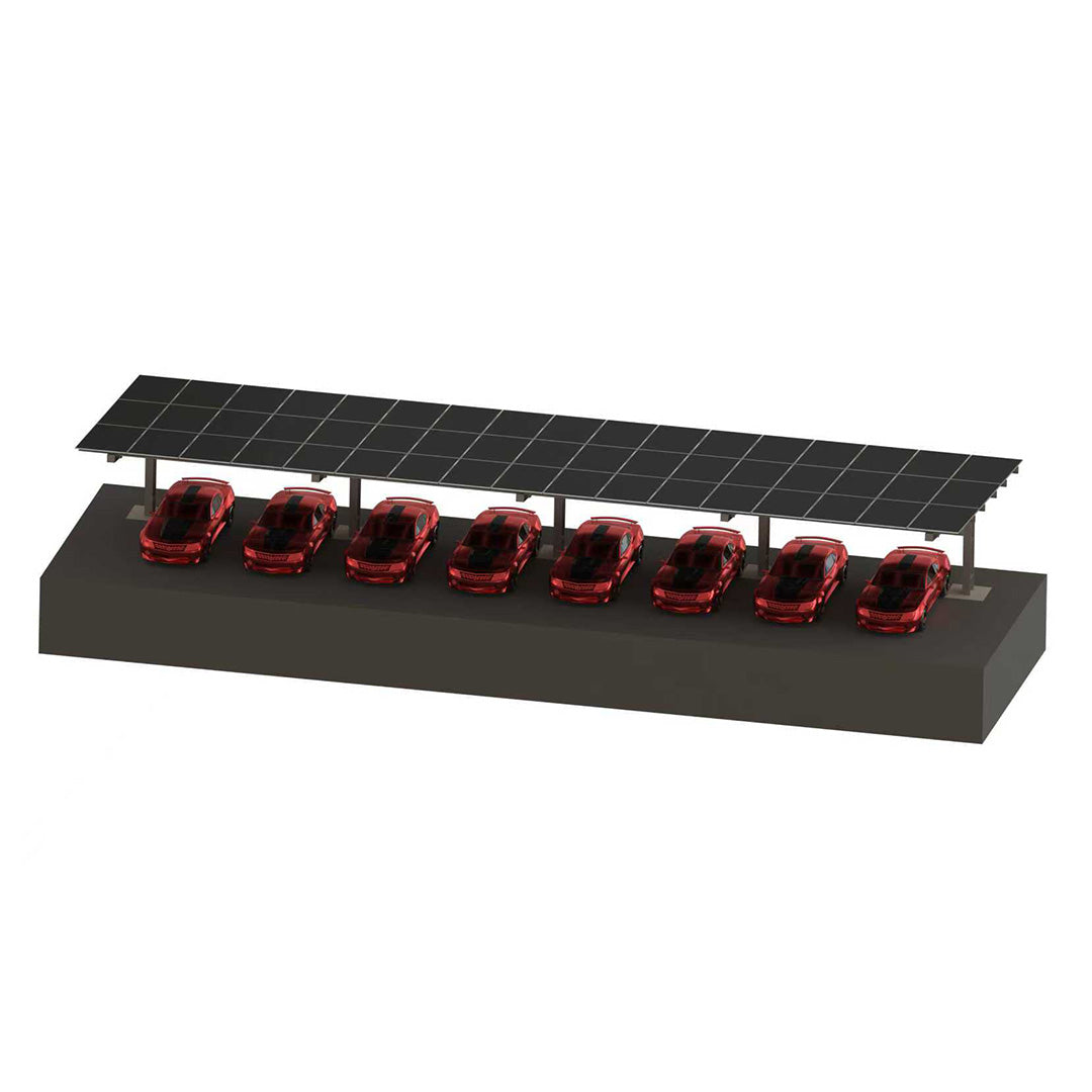 I Type Single-post Single Side Solar Carport Mounting Structure