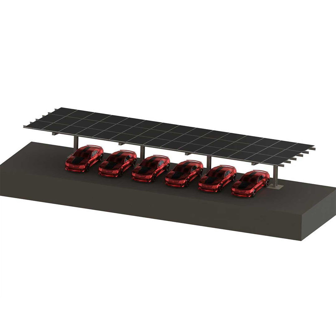 I Type Single-post Single Side Solar Carport Mounting Structure