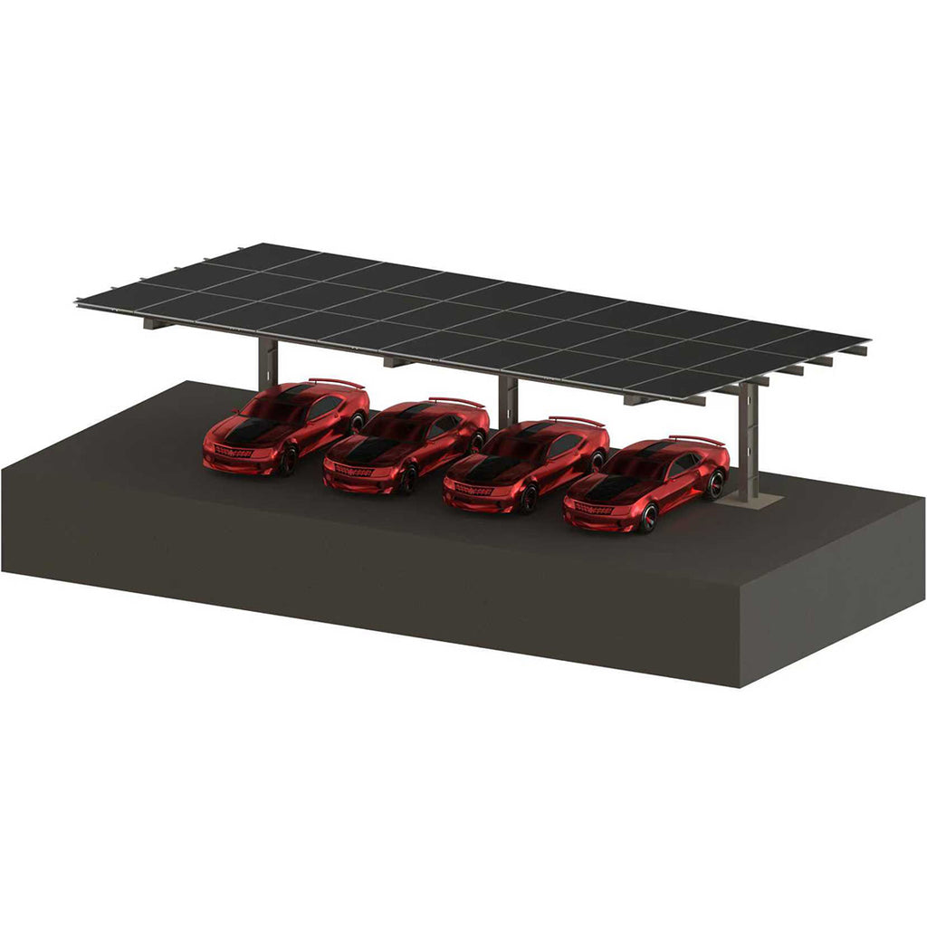 I Type Single-post Single Side Solar Carport Mounting Structure