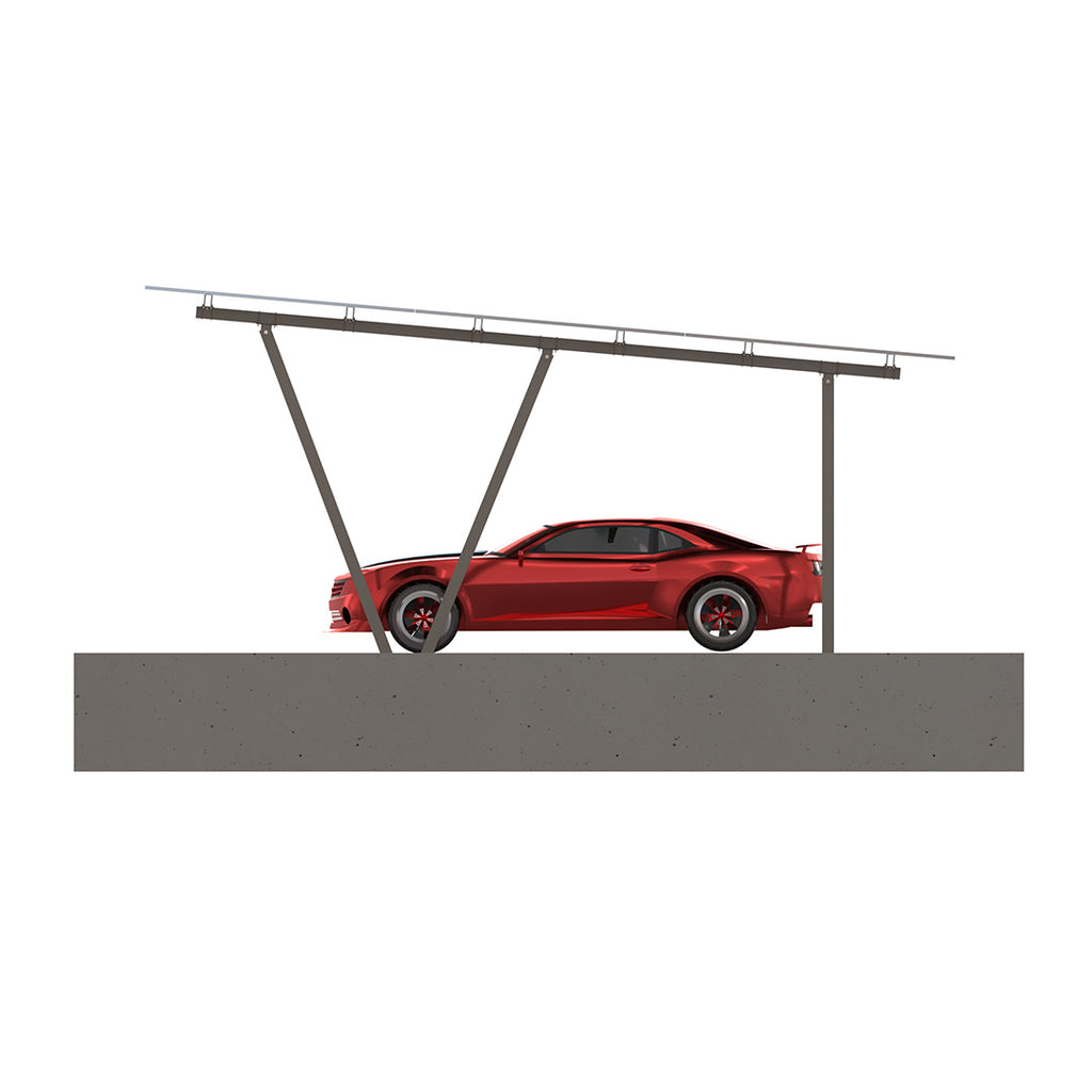 N Type Column Solar Carport Mounting Structure for 2/4/6/8 Parking Spaces