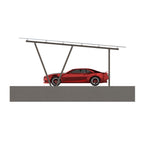 N Type Column Solar Carport Mounting Structure for 2/4/6/8 Parking Spaces