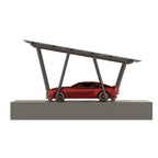 W Shape Solar Mounting System Car Parking Structure