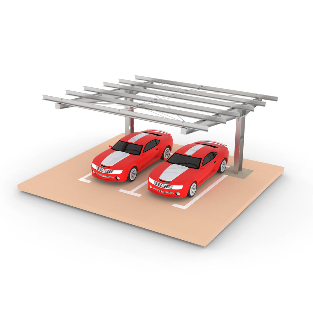 I Type Single-post Single Side Solar Carport Mounting Structure