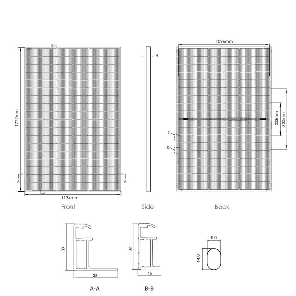 450 Watts PV Module Solar Power Mounting System Solar Panels