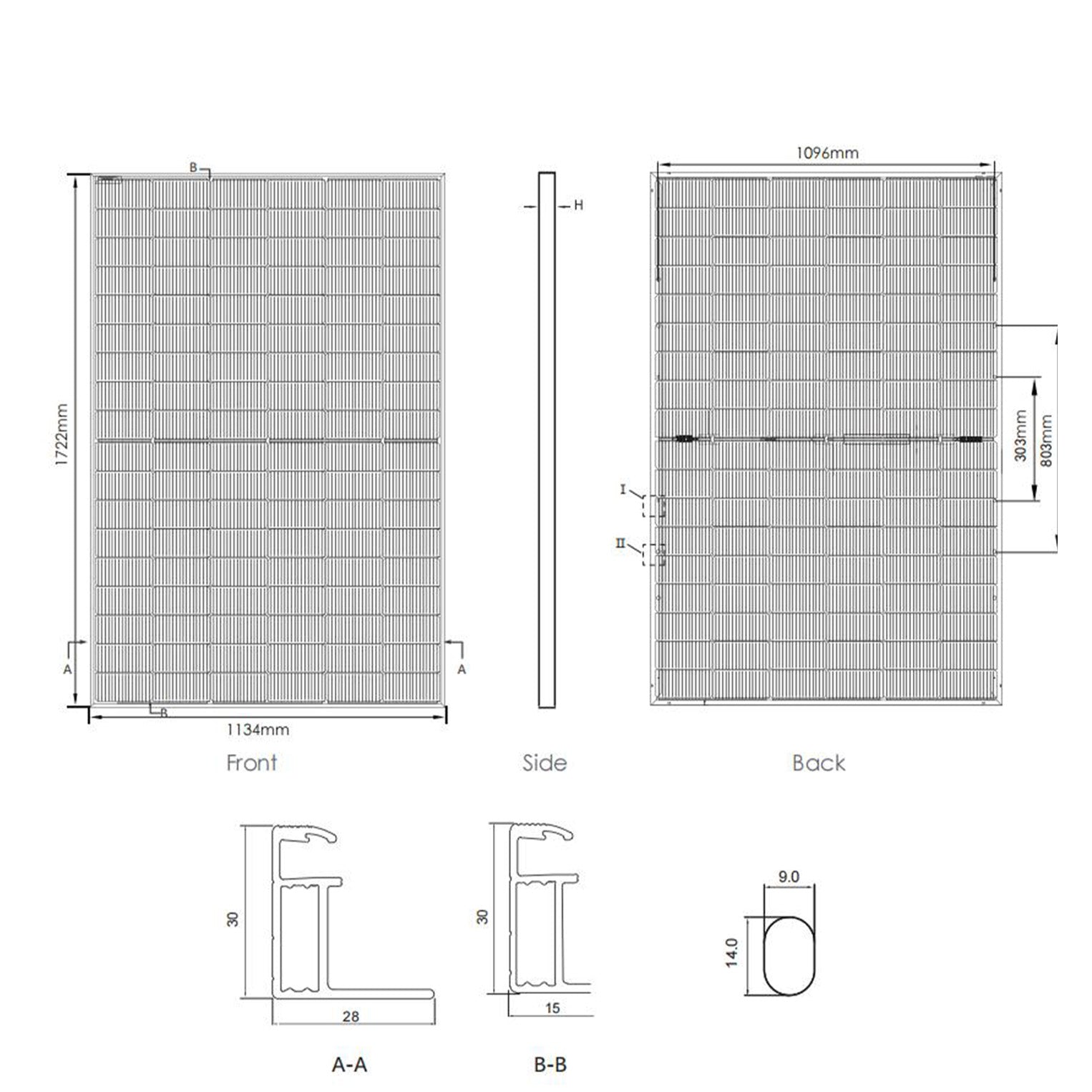 450 Watts PV Module Solar Power Mounting System Solar Panels