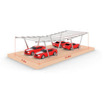 Solar-VV-Typ Carport-Struktur
