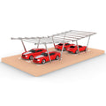 Solar VV Type Column Carport Structure
