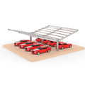 Y Type Double Side Single-post Solar Panel Carport Mounting Structure