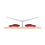 Y Type Double Side Single-post Solar Panel Carport Mounting Structure
