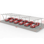 N Type Column Solar Carport Mounting Structure for 2/4/6/8 Parking Spaces