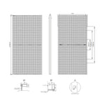 595W Solar Panel PV Module Solar Energy System