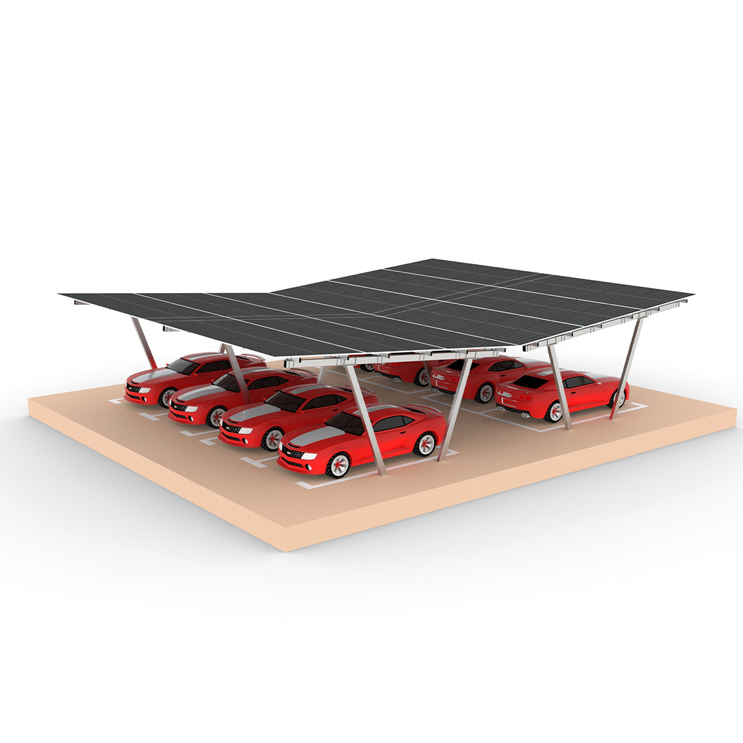Solar VV Type Column Carport Structure