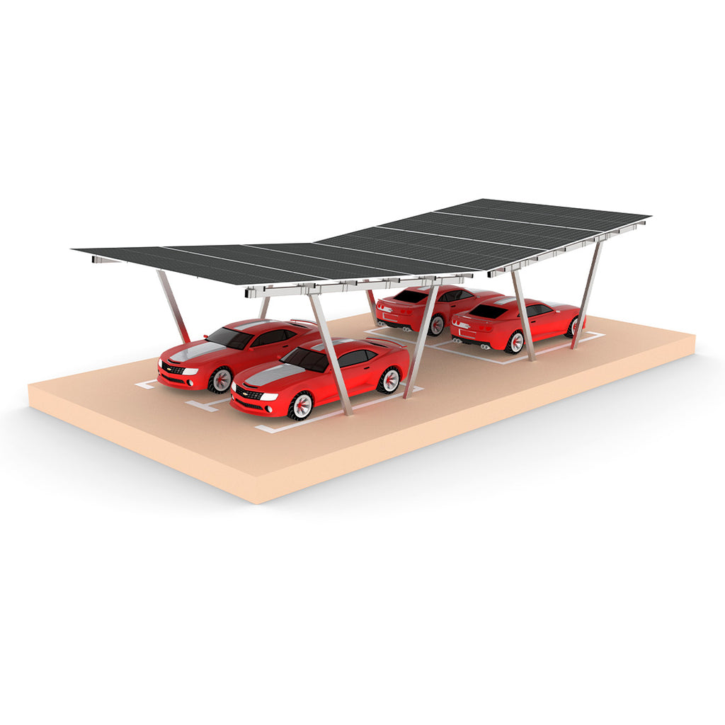 Solar VV Type Column Carport Structure